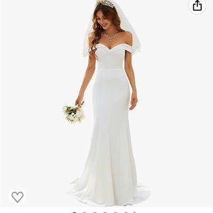 White Floor Length Gown